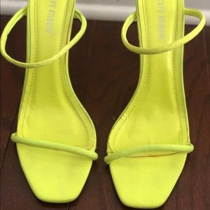 Cape Robbin Neon Green Heels - 8.5